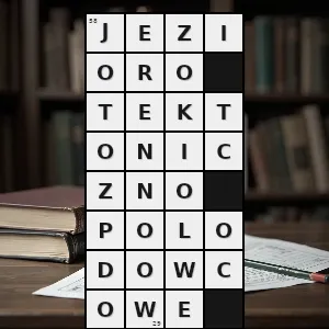 Rozwiązanie krzyżówki: jezioro polodowcowe uformowane w zagłębieniu terenu powstałym w wyniku ruchów tektonicznych - jezioro tektoniczno-polodowcowe | hasła, synonimy i podpowiedzi Hasło krzyżówkowe jezioro polodowcowe uformowane w zagłębieniu terenu powstałym w wyniku ruchów tektonicznych - jezioro tektoniczno-polodowcowe – rozwiązanie, synonimy, podpowiedzi i definicje krzyżówkowe